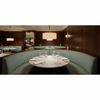 Woven Textured Surface Seafoam Green Upholstered Banquette | Architectural Fabrics