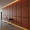 Fine Pebble Grain Rustic Sienna Upholstered Wall Panel | Architectural Fabrics