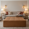 Peter Island - Saddle Upholstered Ottoman | Architectural Fabrics