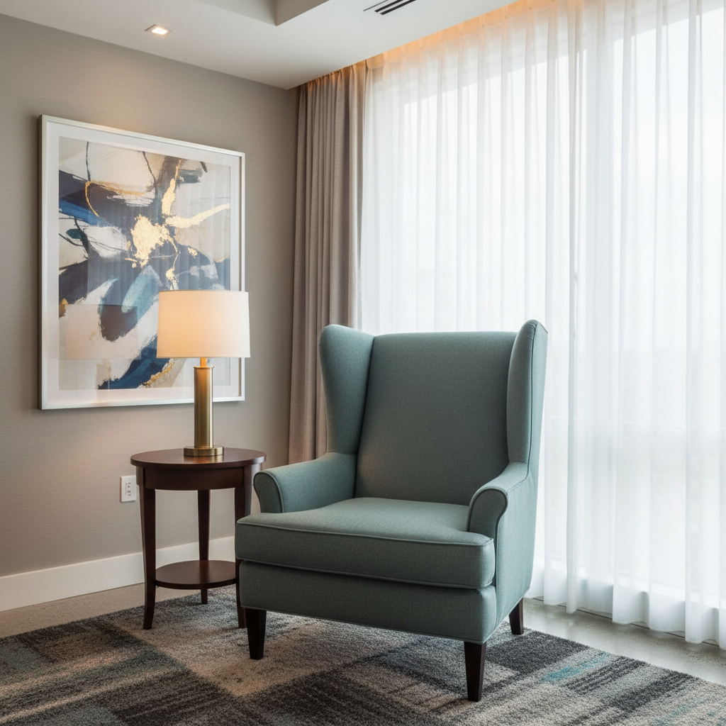 Peter Island - Aqua Upholstered Chair | Architectural Fabrics