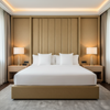 Smooth Pebble Grain Goldenrod Tan Upholstered Headboard | Architectural Fabrics