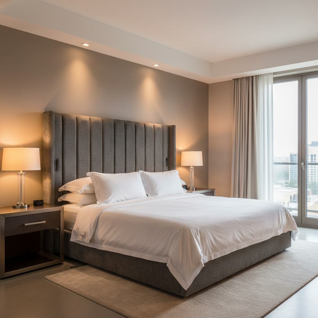 Trunk Bay - Slate Upholstered Headboard | Architectural Fabrics