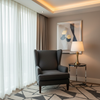 Fine Pebble Grain Deep Charcoal Upholstered Chair | Architectural Fabrics