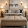 Stingray City - Vivant Upholstered Ottoman | Architectural Fabrics