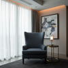 Linen Island - Storm Upholstered Chair | Architectural Fabrics