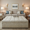 Aster - Aster Layered Polyurethane Upholstered Ottoman | Architectural Fabrics