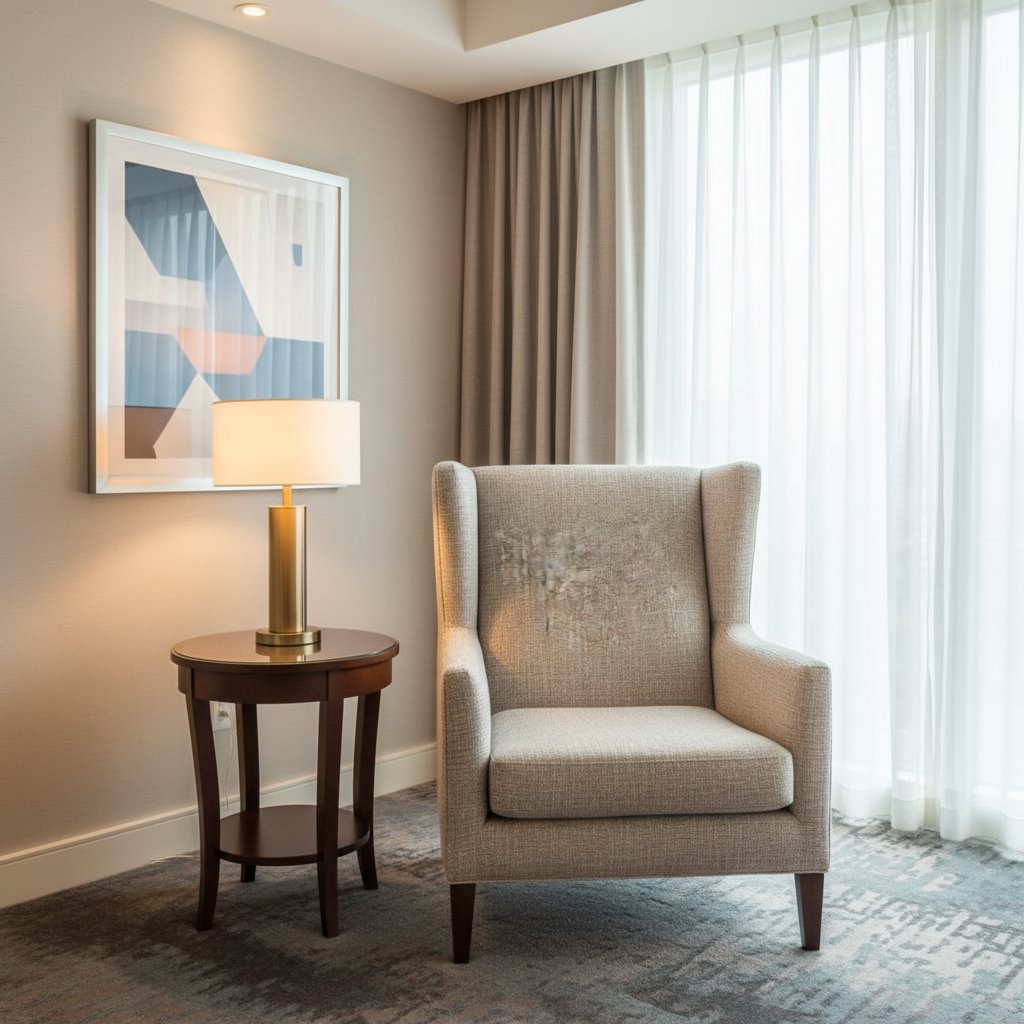Woven Textile Texture Natural Linen Upholstered Chair | Architectural Fabrics