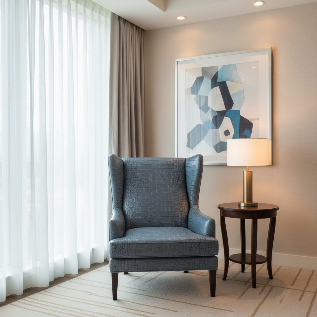 Norman Island - Pond Upholstered Chair | Architectural Fabrics