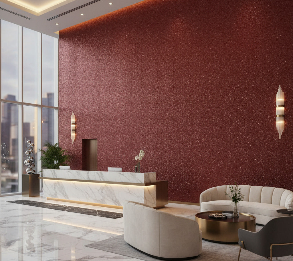 GLS-113 Glass Beads - Red Rock Venezia Glass Beads Red designer-wallcoverings-los-angeles 3