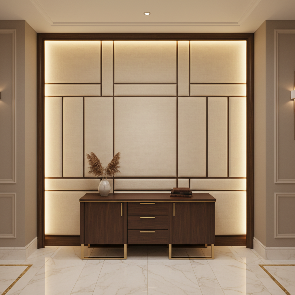 Soper Hole - Ivory Upholstered Wall Panel | Architectural Fabrics