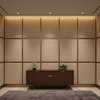 Brushed Linen Weave Natural Linen Upholstered Wall Panel | Architectural Fabrics
