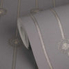 I Love Baroque Medusa Stripe Mauve Versace Home Wallcovering