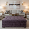 Turf Bay - Violet Upholstered Ottoman | Architectural Fabrics