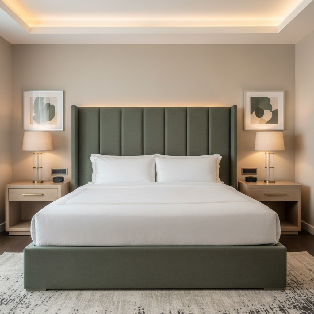 Aarden - Woodland Silicone Hybrid Upholstered Headboard | Architectural Fabrics