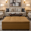 Basketry - Basketry Performance Vinyl Upholstered Ottoman | Architectural Fabrics