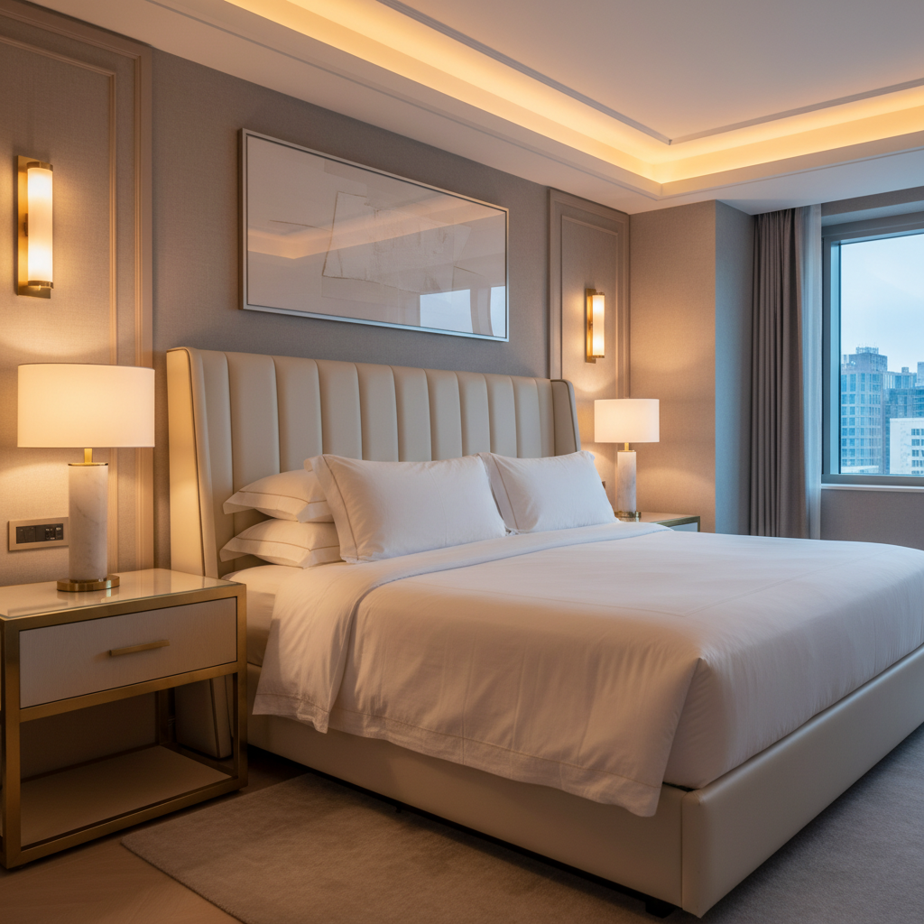 Irvington Blanco Upholstered Headboard | Architectural Fabrics