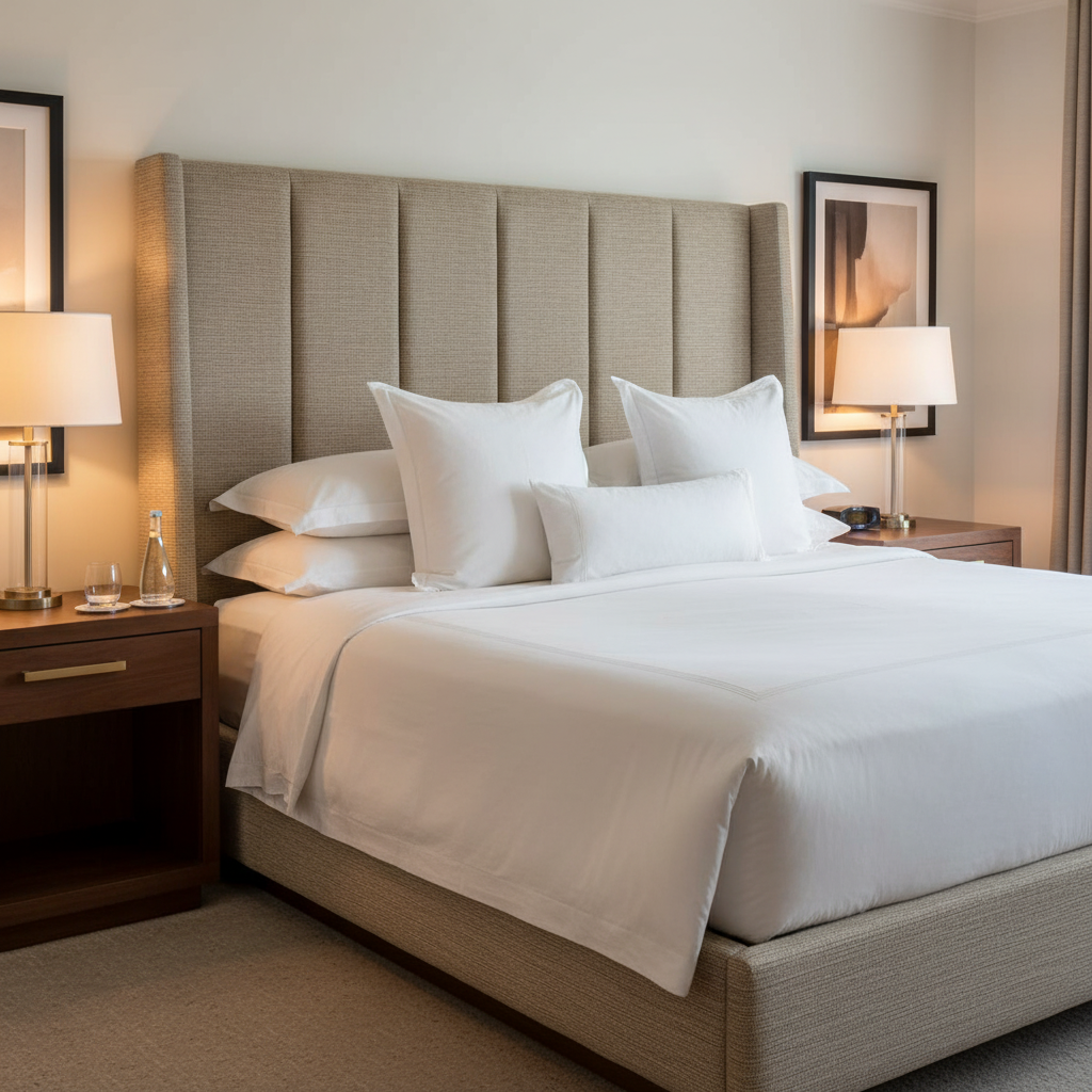 St. Eustatius - Vellum Upholstered Headboard | Architectural Fabrics
