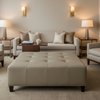 Trunk Bay - Granite Upholstered Ottoman | Architectural Fabrics