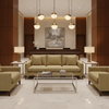 Woven Chevron Pattern Olive Gold Upholstered Sofa | Architectural Fabrics