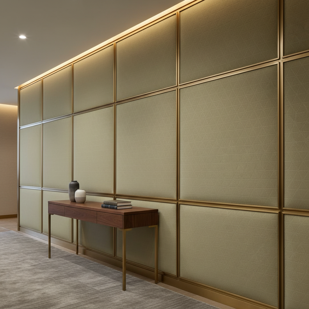 St. Barthelemy - Pear Upholstered Wall Panel | Architectural Fabrics