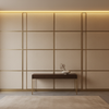 Fine Pebble Grain Soft Sand Upholstered Wall Panel | Architectural Fabrics