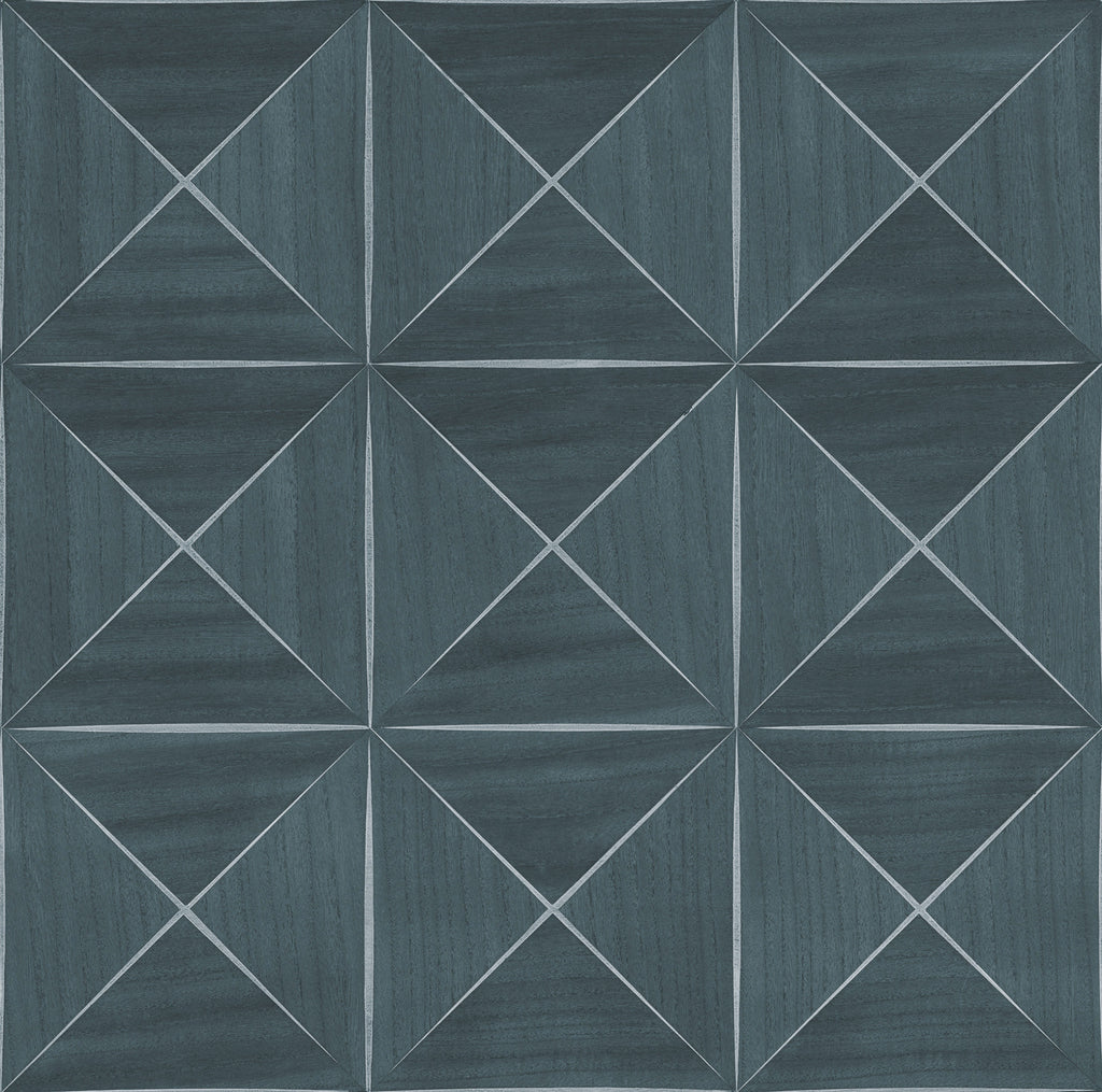 Cold Spring Harbor-Slate Wood Veneer Wallcovering | Phillipe Romano — WOOD-500640