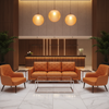 Tres Palmas - Persimmon Upholstered Sofa | Architectural Fabrics