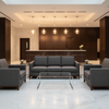 Analog - Graphite Etched Polyurethane Upholstered Sofa | Architectural Fabrics