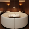 Peter Island - Tinsel Upholstered Banquette | Architectural Fabrics