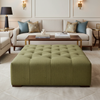 Snake Cay - Moss Upholstered Ottoman | Architectural Fabrics