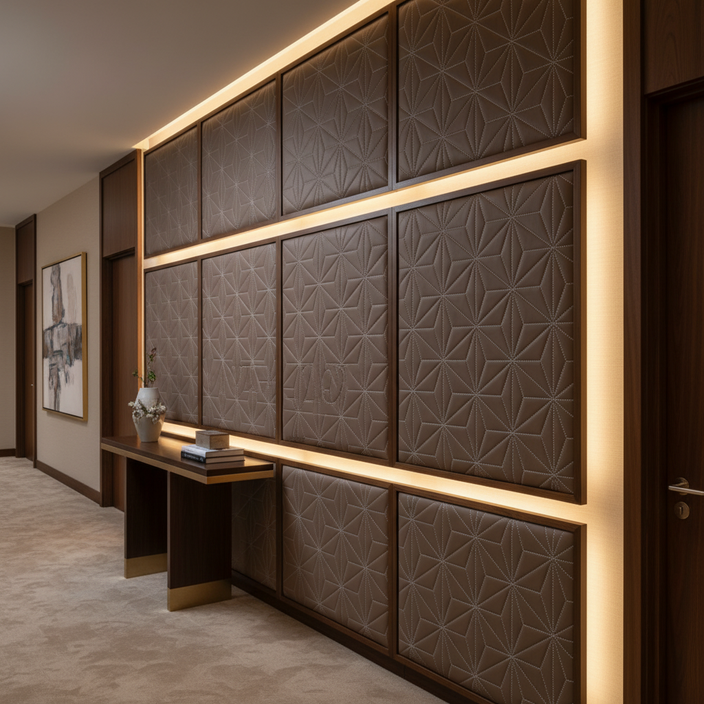 Axis - Axis Etched Polyurethane Upholstered Wall Panel | Architectural Fabrics