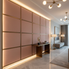 Ultrasuede  Blush Pink Upholstered Wall Panel | Ultrasuede Upholstery
