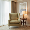 Woven Crosshatch Texture Soft Olive Upholstered Chair | Architectural Fabrics