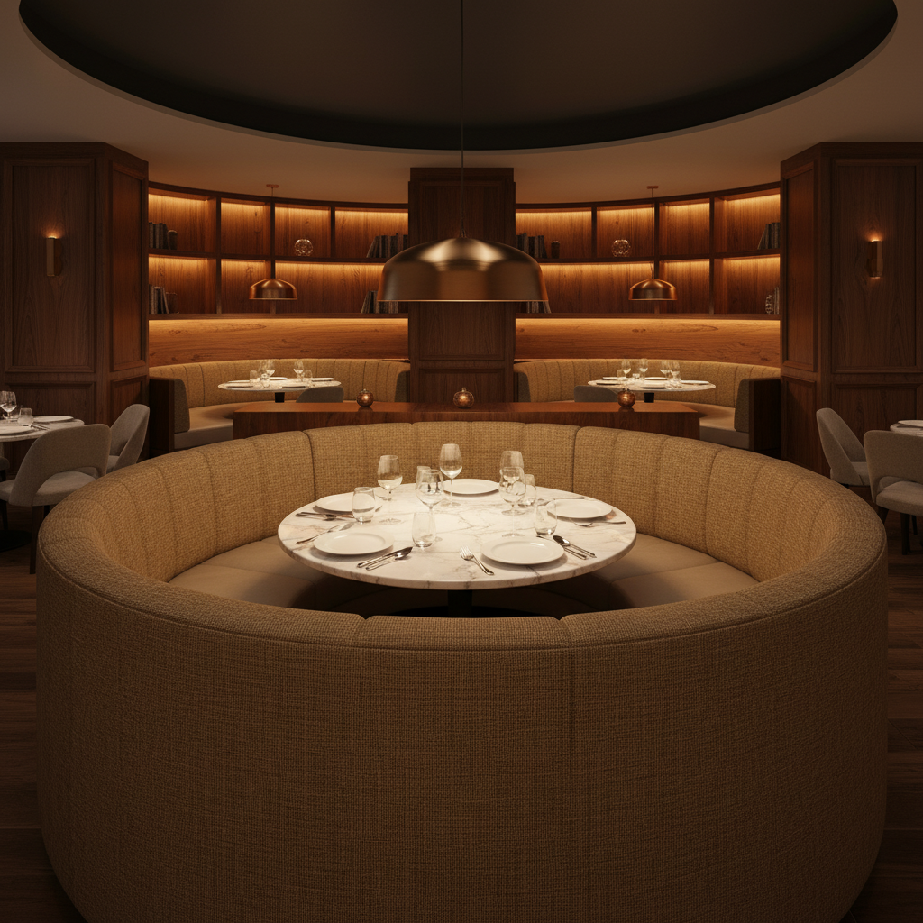 Tortola - Geode Upholstered Banquette | Architectural Fabrics