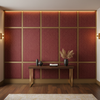 Analog - Garnet Etched Polyurethane Upholstered Wall Panel | Architectural Fabrics
