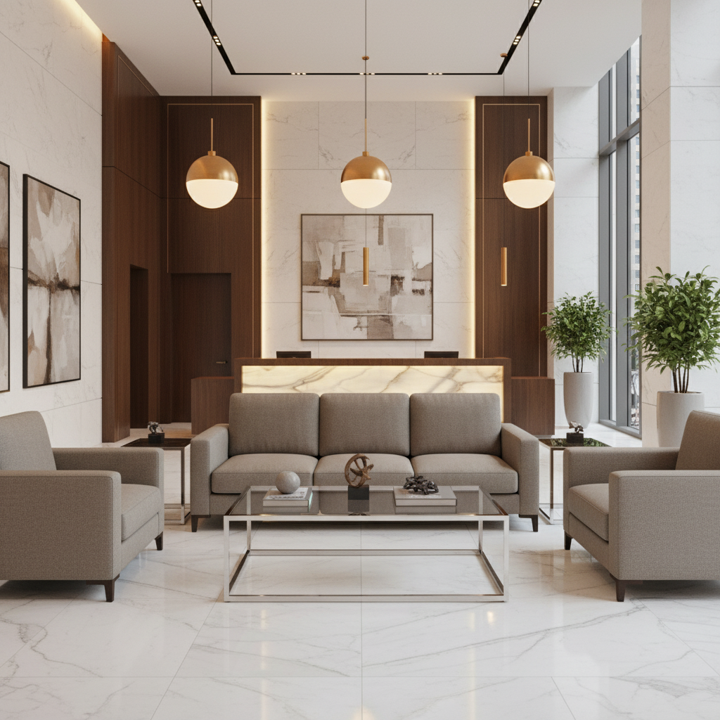 Fine Pebble Texture Taupe Stone Upholstered Sofa | Architectural Fabrics