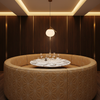 Axis - Axis Etched Polyurethane Upholstered Banquette | Architectural Fabrics