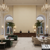 Marseilles Vinyl | Hollywood Wallcoverings - Hotel Lobby commercial room setting