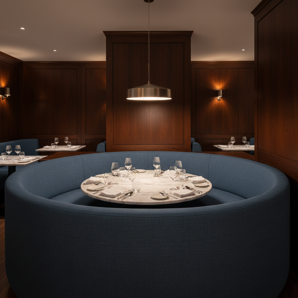 Linen Island - Reef Upholstered Banquette | Architectural Fabrics