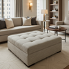Tumble Reef - Bamboo Upholstered Ottoman | Architectural Fabrics