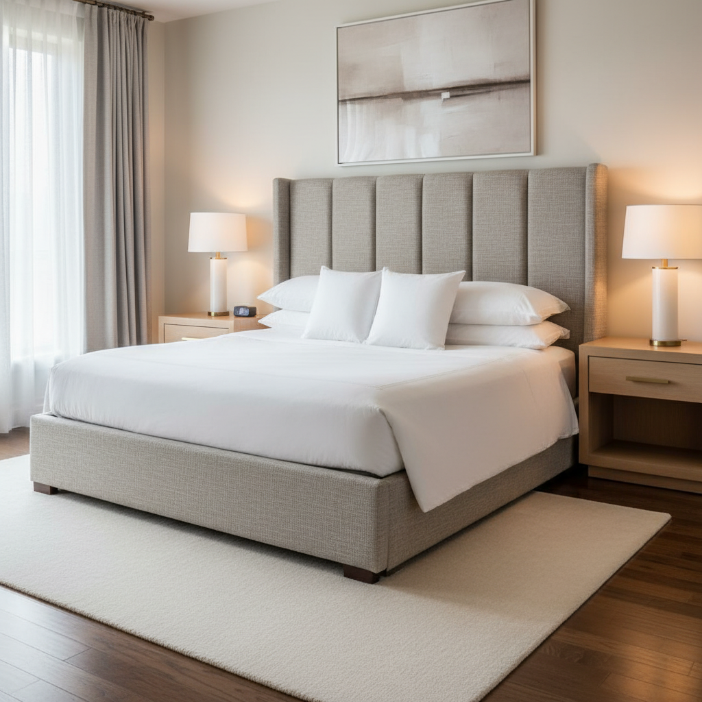 Soufriere - Pumice Upholstered Headboard | Architectural Fabrics