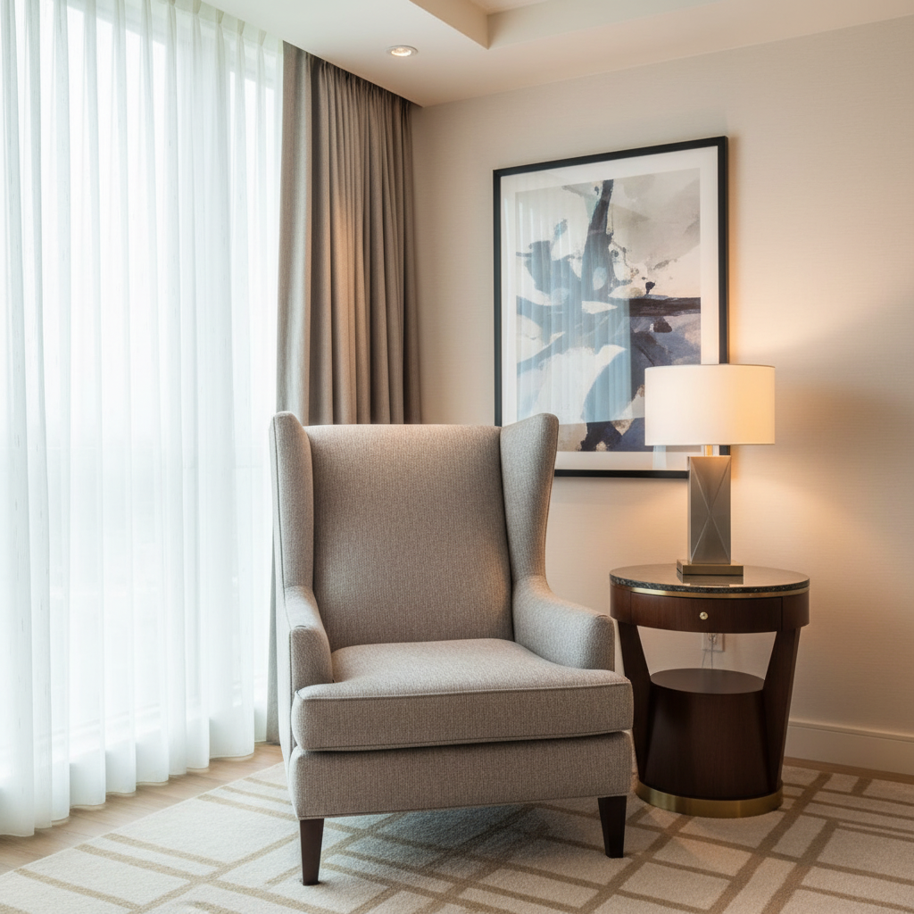 Woven Diagonal Texture Silver Taupe Upholstered Chair | Architectural Fabrics
