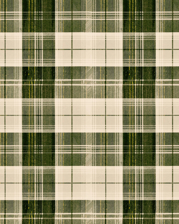 Countryside Plaid Beechnut - Taupe, Beechnut Wallcovering | Mind the Gap
