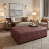 Savannah Bay - Crimson Upholstered Ottoman | Architectural Fabrics