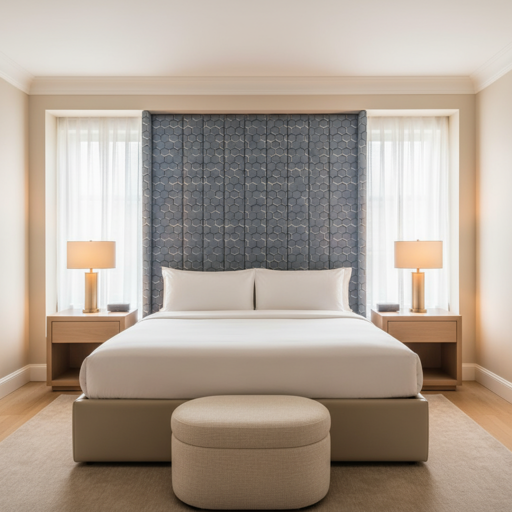 Pelican Cay - Lapis Upholstered Headboard | Architectural Fabrics