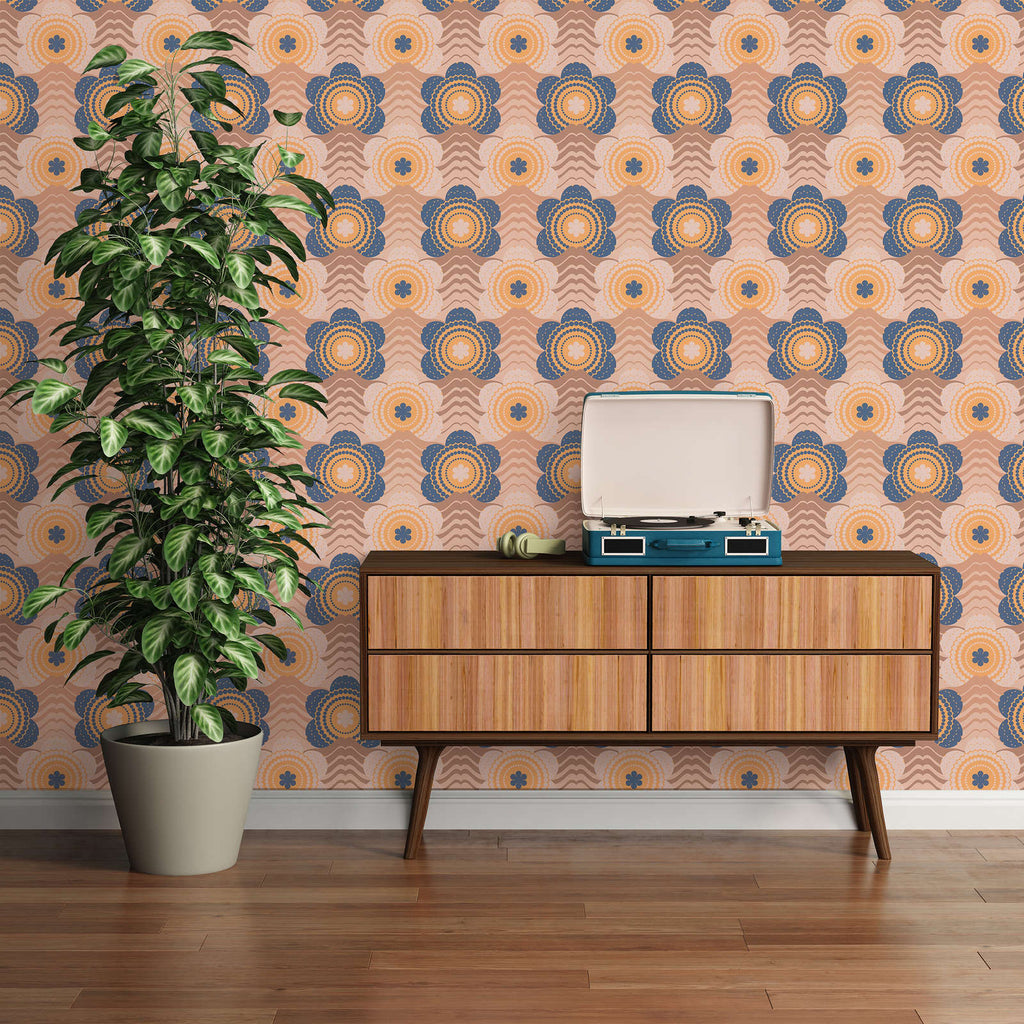 Retro Chic Beige Wallcovering | AS Creation