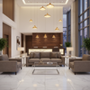 Alamo - Earthen Taupe Performance Vinyl Upholstered Sofa | Architectural Fabrics