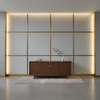 Fine Woven Texture Soft Silver Upholstered Wall Panel | Architectural Fabrics