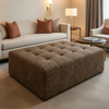 Aster - Aster Layered Polyurethane Upholstered Ottoman | Architectural Fabrics