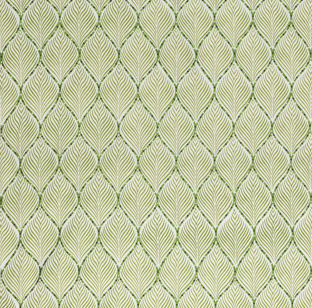 DWCY-900270 Nina Campbell Fabric Chartreuse Green designer-wallcoverings-los-angeles